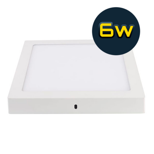 PLAFÓN ECO CUADRADO SOBREPUESTO 6W